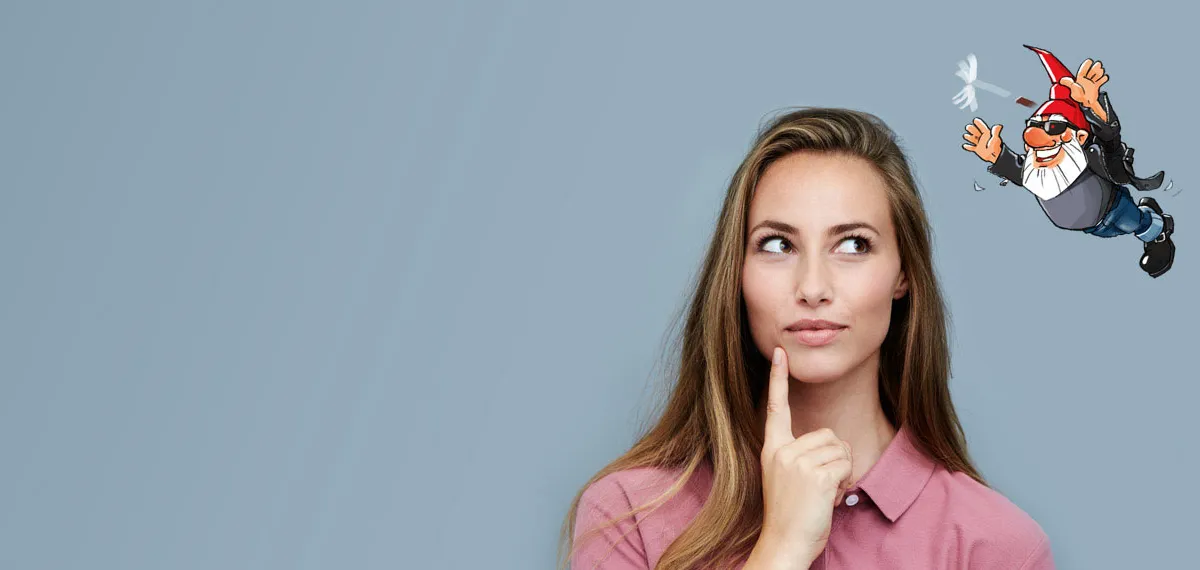 Nachdenkende Frau Eine nachdenkende Frau